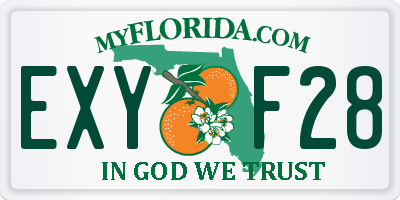FL license plate EXYF28