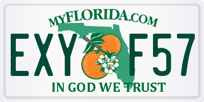 FL license plate EXYF57