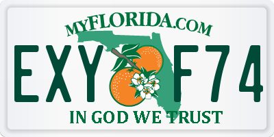 FL license plate EXYF74