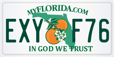 FL license plate EXYF76