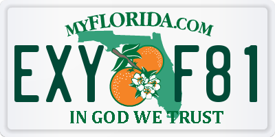 FL license plate EXYF81
