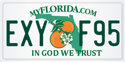 FL license plate EXYF95