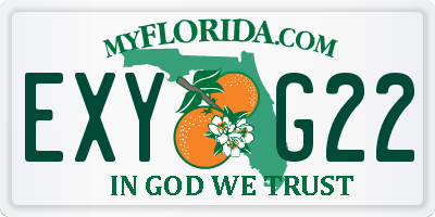 FL license plate EXYG22