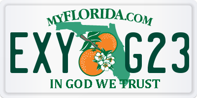 FL license plate EXYG23