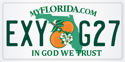 FL license plate EXYG27