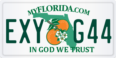 FL license plate EXYG44
