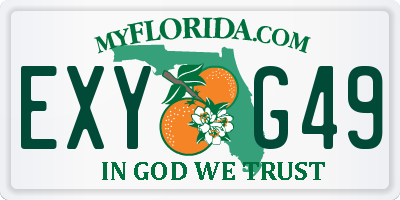 FL license plate EXYG49