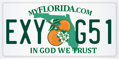FL license plate EXYG51