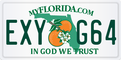 FL license plate EXYG64