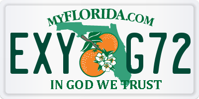 FL license plate EXYG72