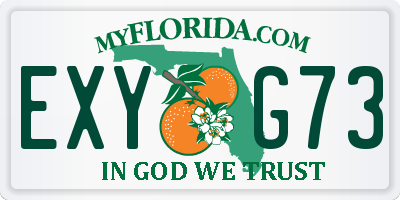 FL license plate EXYG73