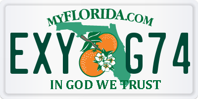 FL license plate EXYG74