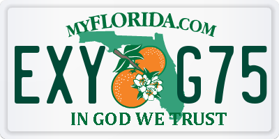 FL license plate EXYG75