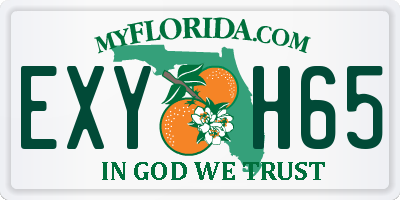 FL license plate EXYH65