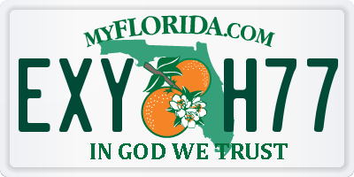 FL license plate EXYH77