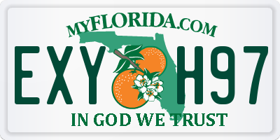FL license plate EXYH97