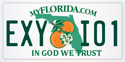 FL license plate EXYI01