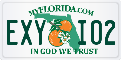 FL license plate EXYI02