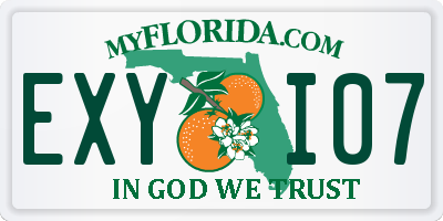 FL license plate EXYI07