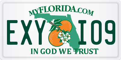 FL license plate EXYI09