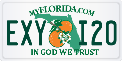 FL license plate EXYI20