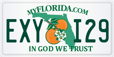 FL license plate EXYI29