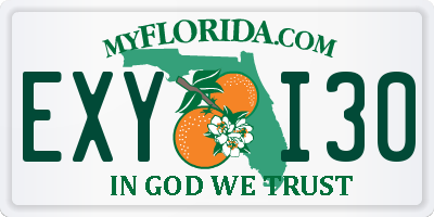 FL license plate EXYI30