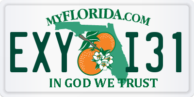 FL license plate EXYI31