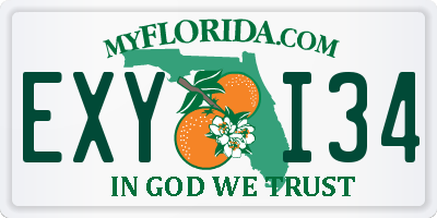 FL license plate EXYI34