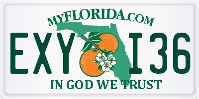 FL license plate EXYI36