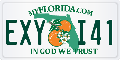 FL license plate EXYI41