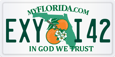 FL license plate EXYI42