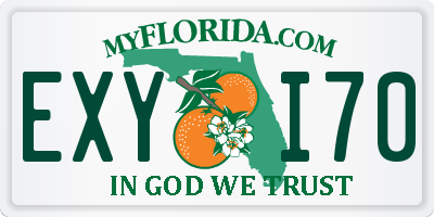 FL license plate EXYI70
