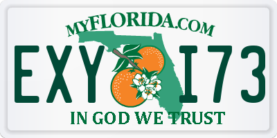 FL license plate EXYI73