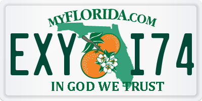 FL license plate EXYI74