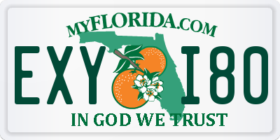FL license plate EXYI80