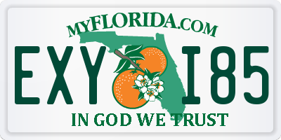FL license plate EXYI85