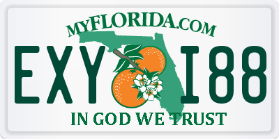 FL license plate EXYI88