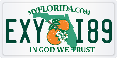 FL license plate EXYI89