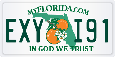 FL license plate EXYI91