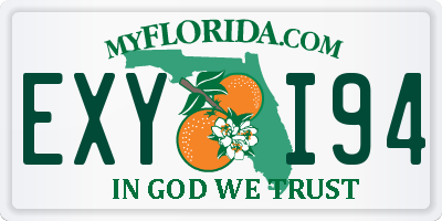 FL license plate EXYI94