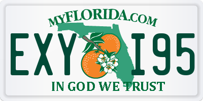 FL license plate EXYI95