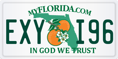 FL license plate EXYI96