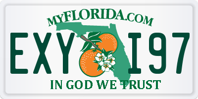 FL license plate EXYI97