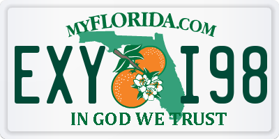 FL license plate EXYI98