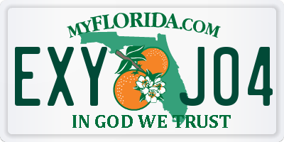 FL license plate EXYJ04