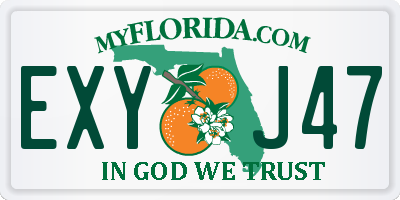 FL license plate EXYJ47