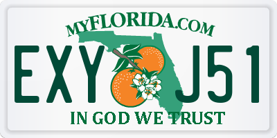 FL license plate EXYJ51