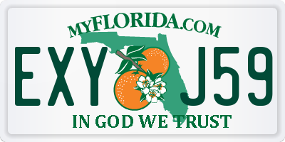 FL license plate EXYJ59