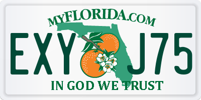 FL license plate EXYJ75